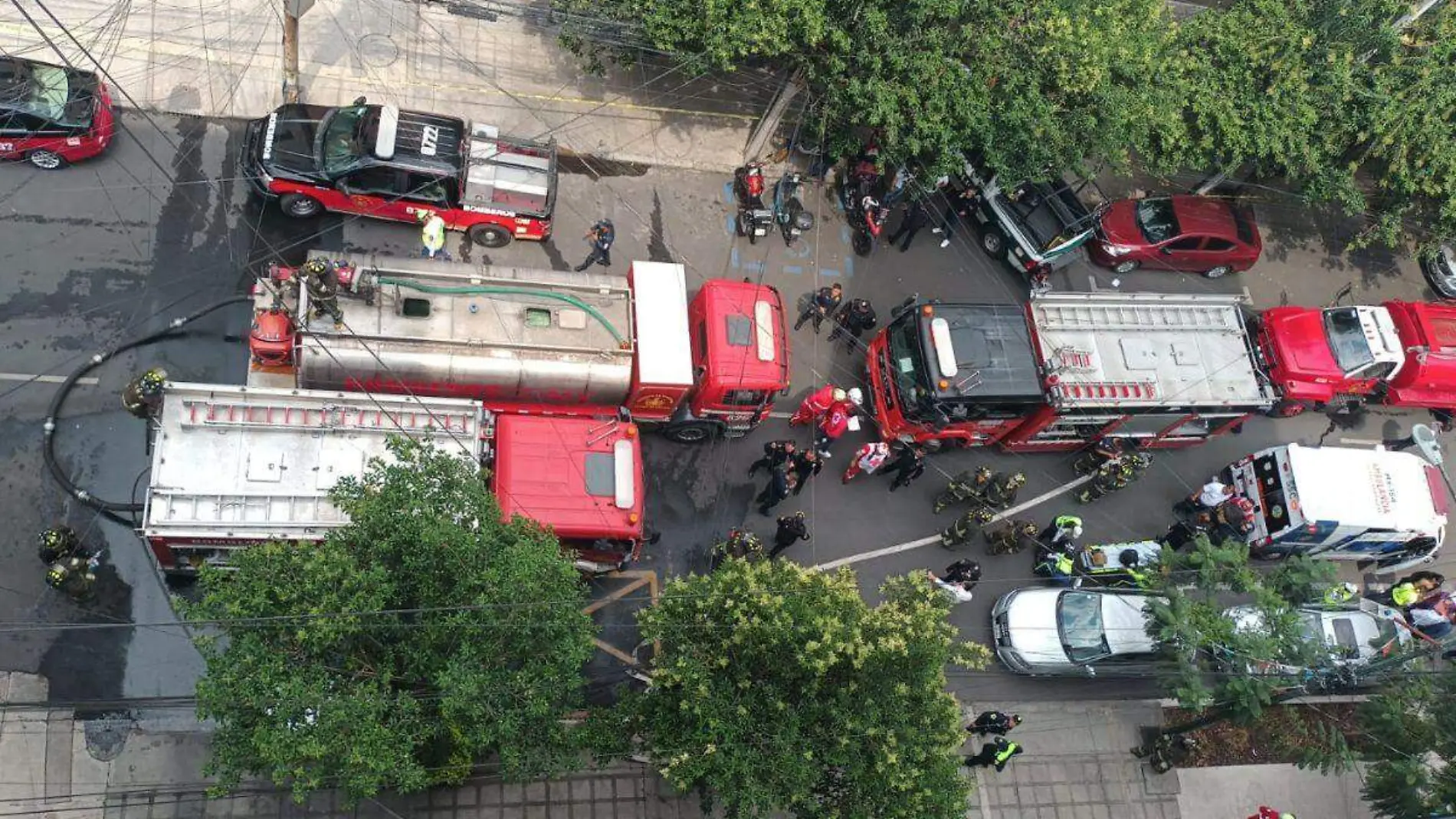 Incendio en colonia Anzures